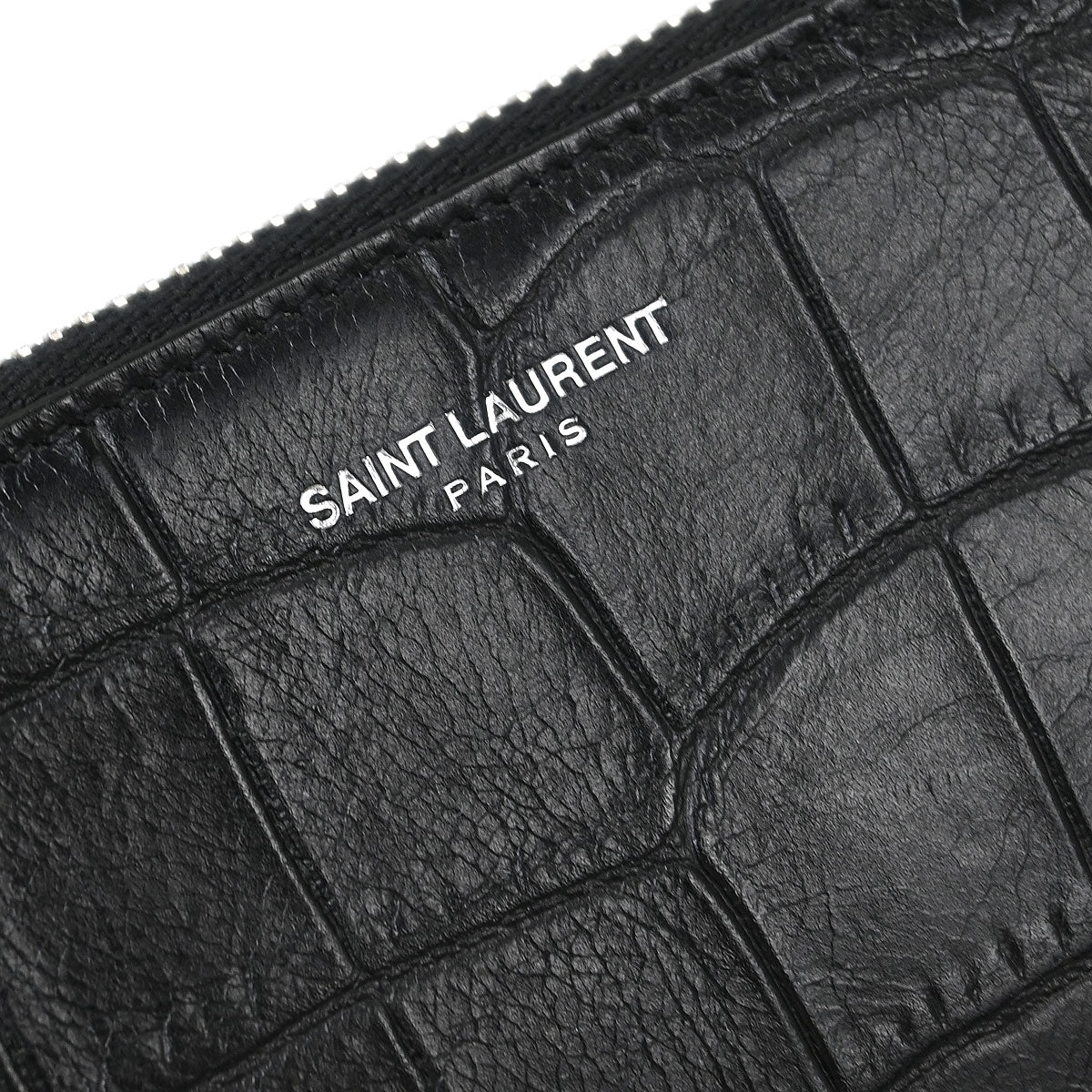 Saint Laurent * Black Leather Clutch Bag