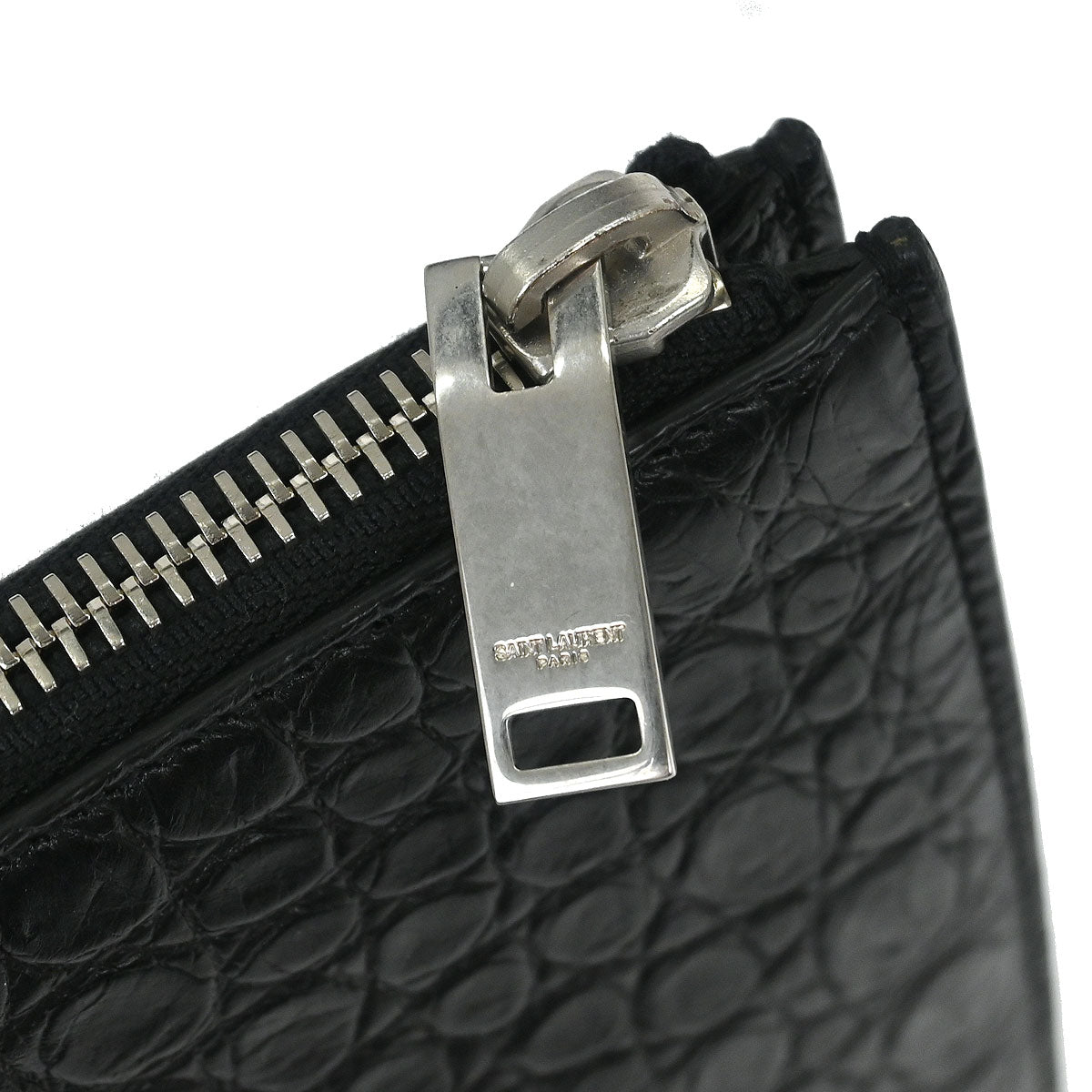 Saint Laurent * Black Leather Clutch Bag