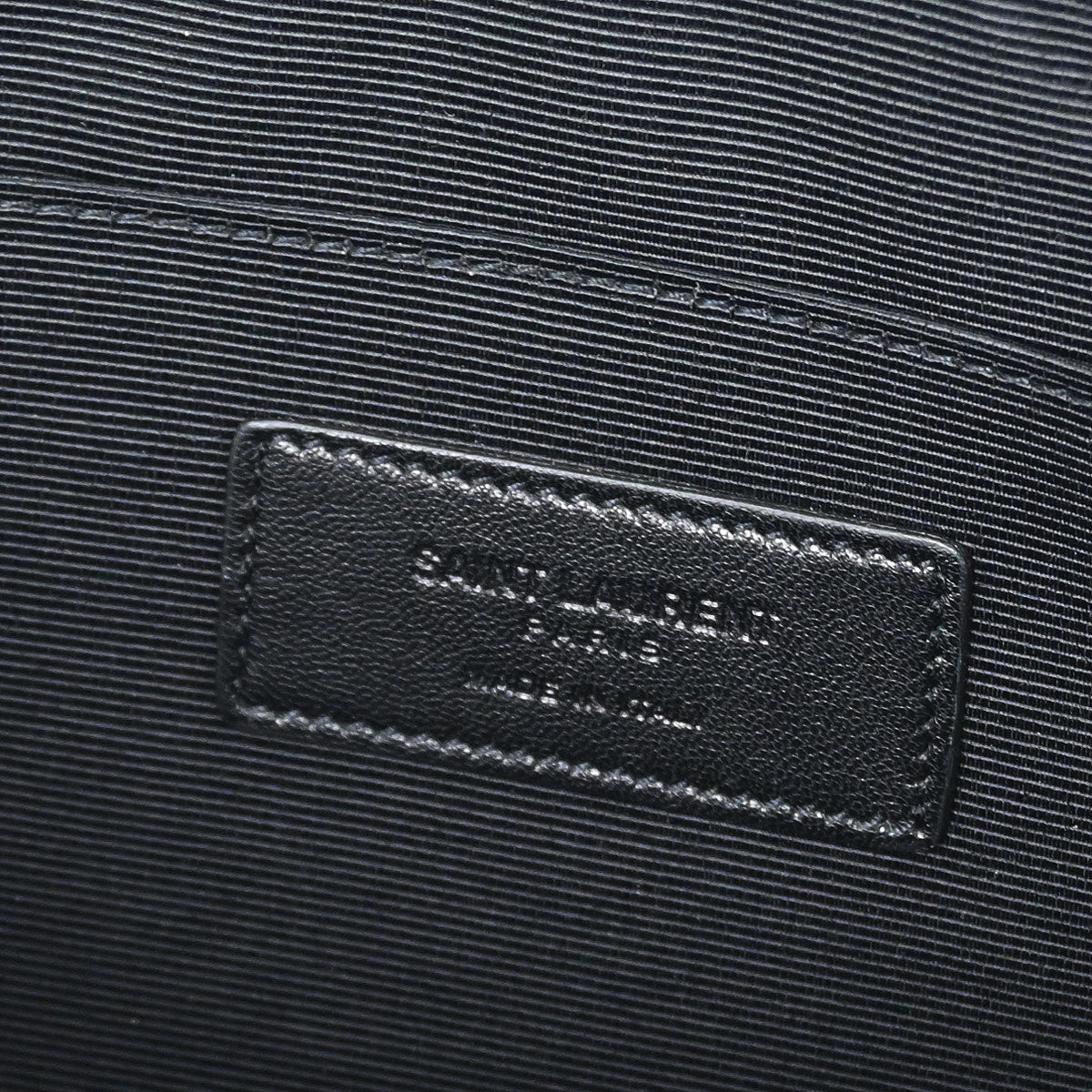 Saint Laurent * Black Leather Clutch Bag