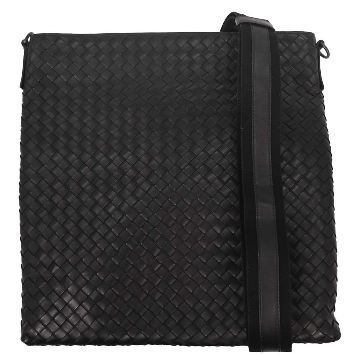 Bottega Veneta Black Intrecciato Shoulder Bag