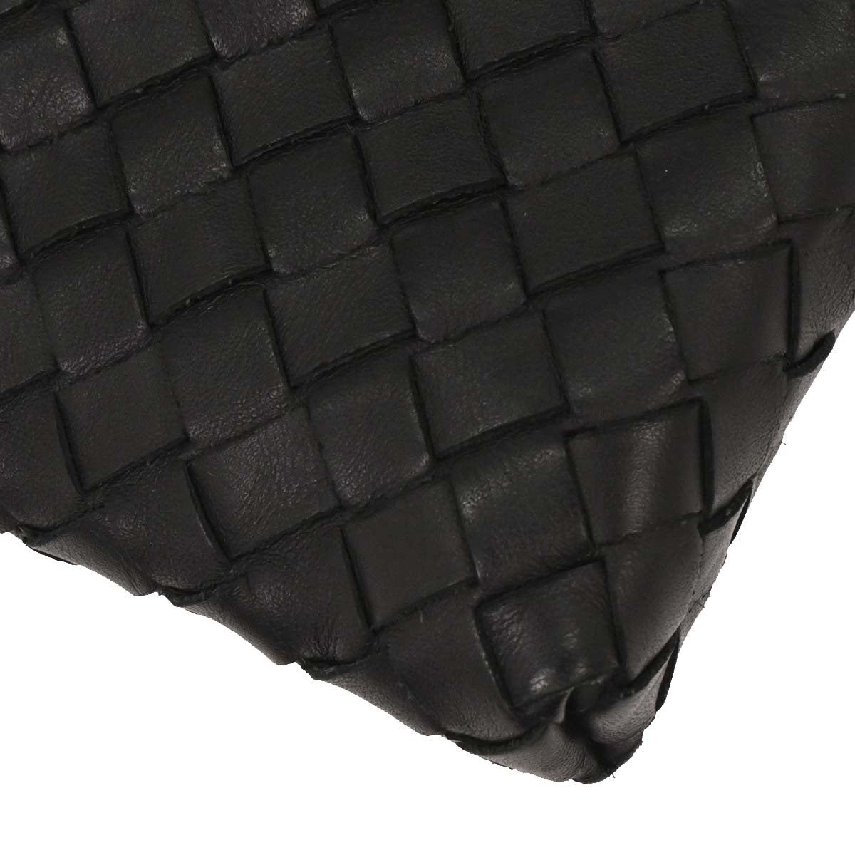 Bottega Veneta Black Intrecciato Shoulder Bag