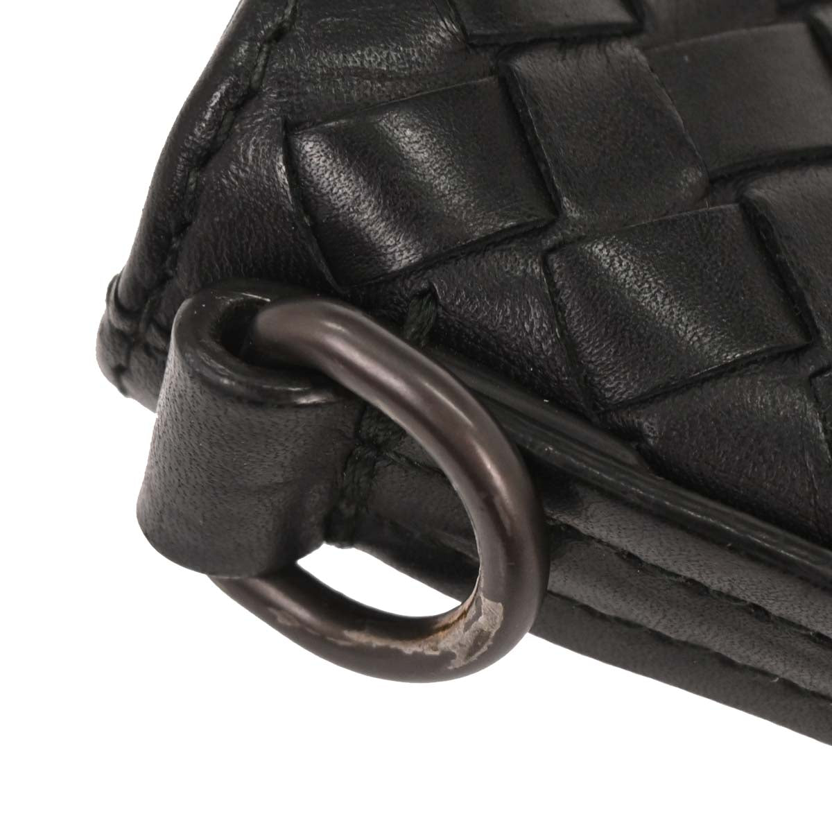 Bottega Veneta Black Intrecciato Shoulder Bag