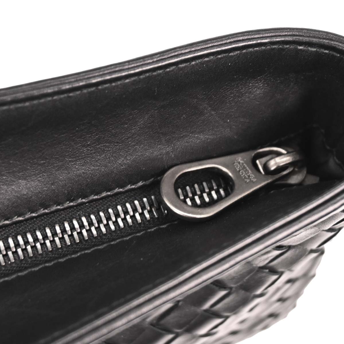 Bottega Veneta Black Intrecciato Shoulder Bag