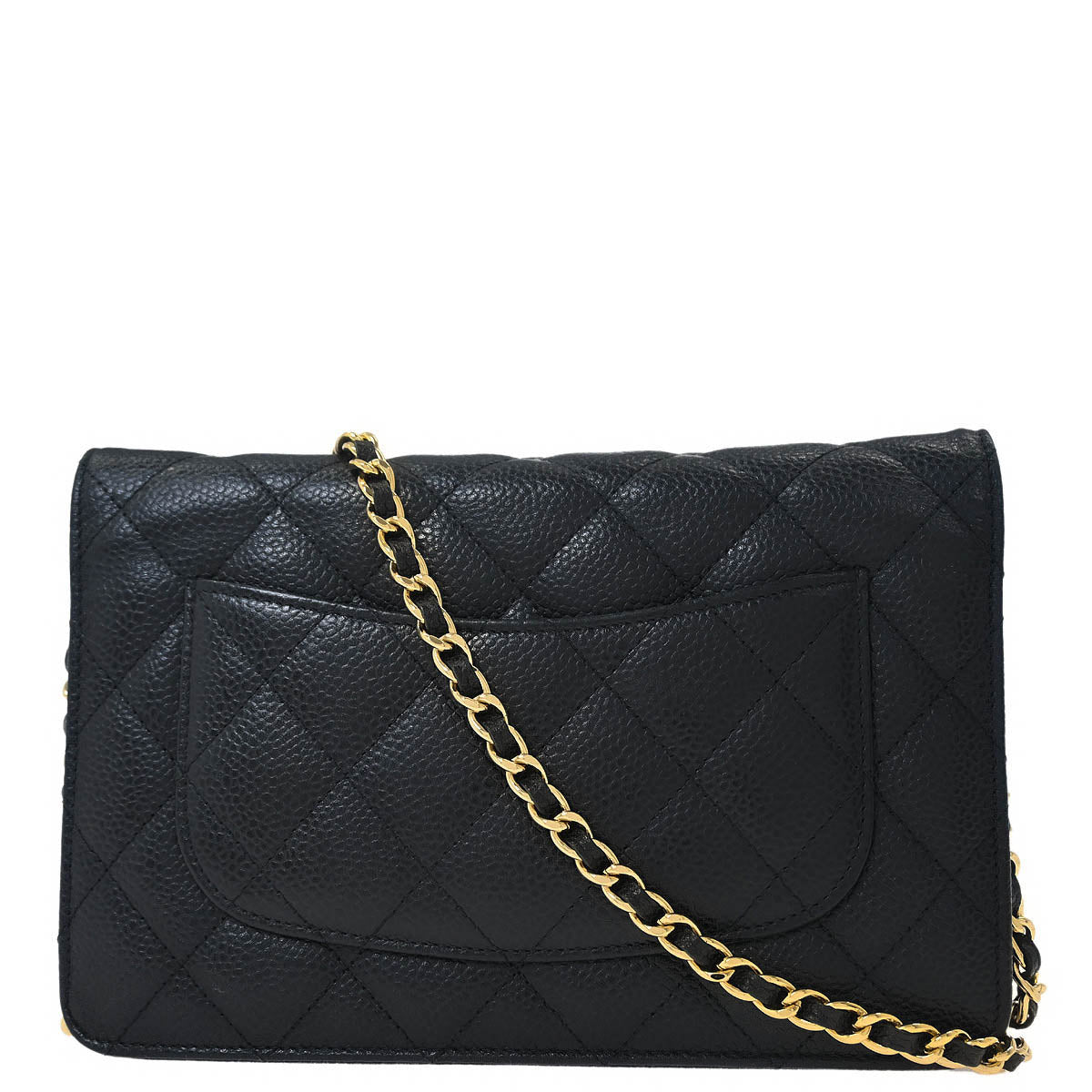 Chanel Black Caviar Classic WOC Wallet On Chain