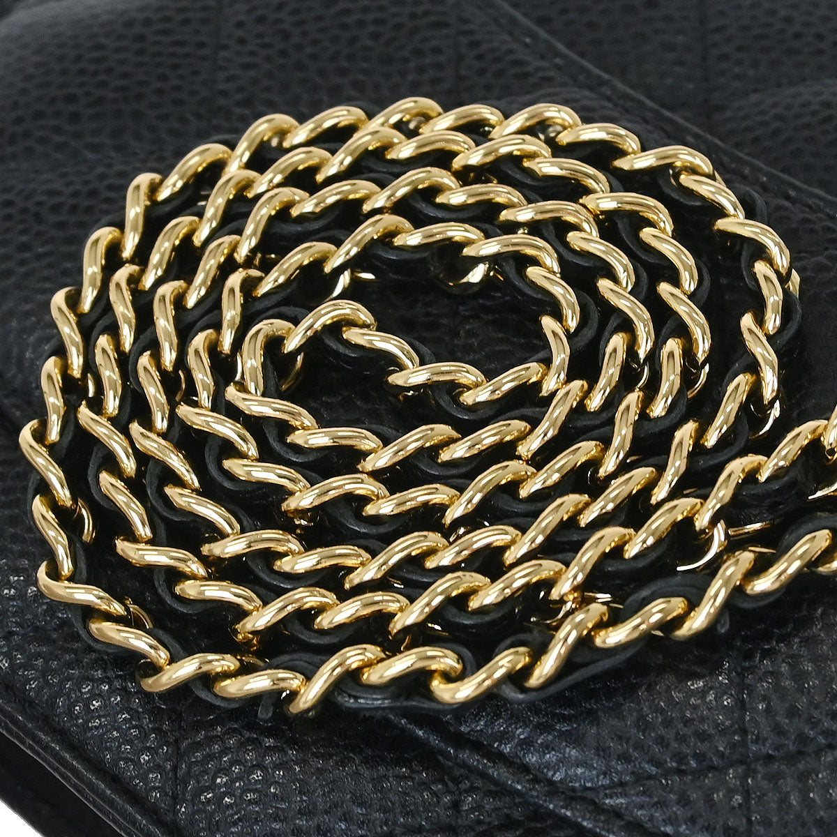 Chanel Black Caviar Classic WOC Wallet On Chain