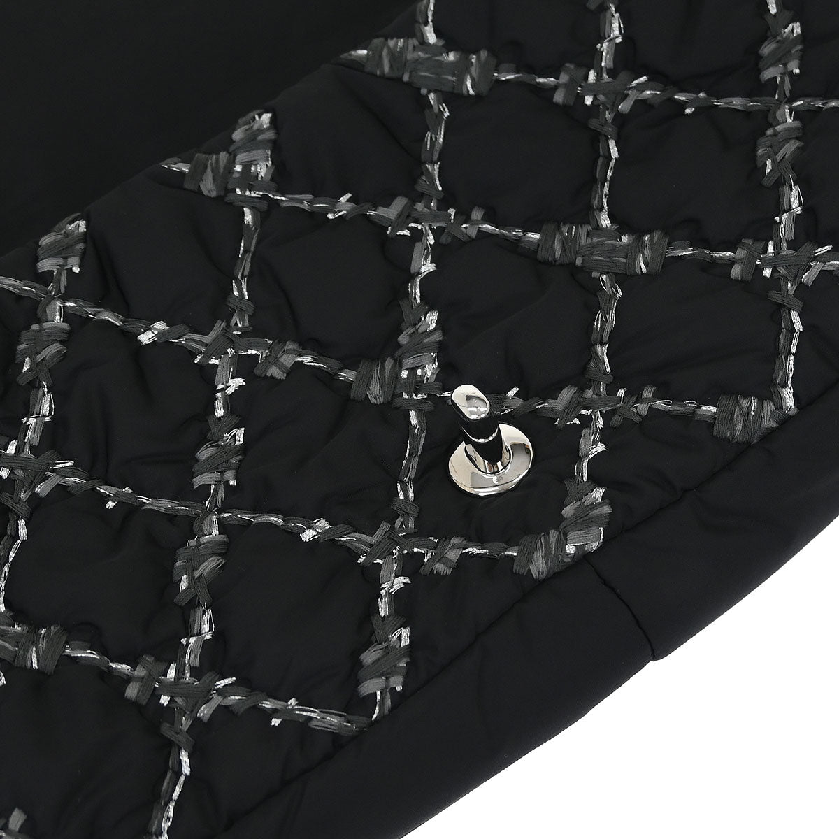 Chanel Black Nylon Paris Byzance Chain Shoulder Bag
