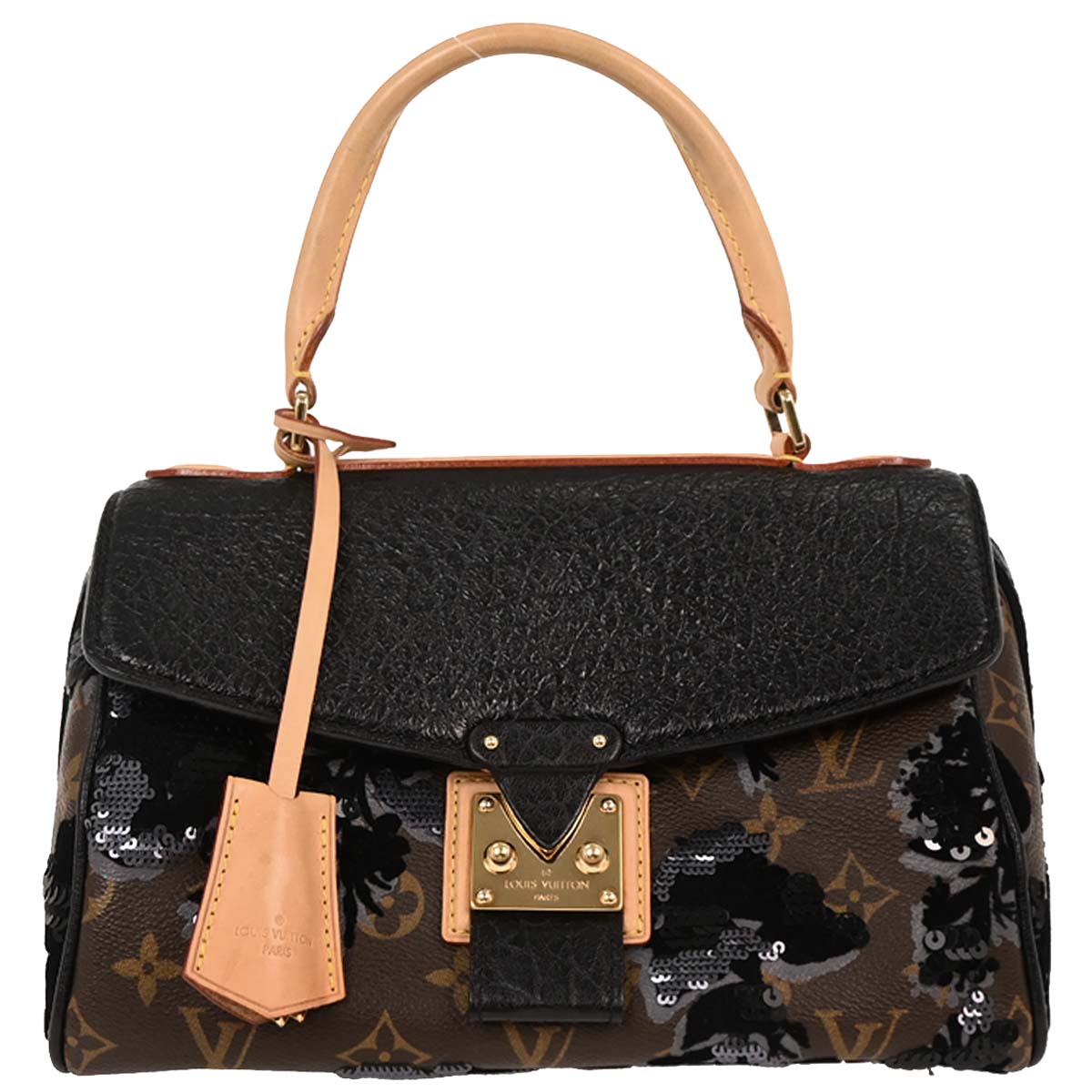 Louis Vuitton Monogram Fleur de Jais Carrousel Handbag M40434