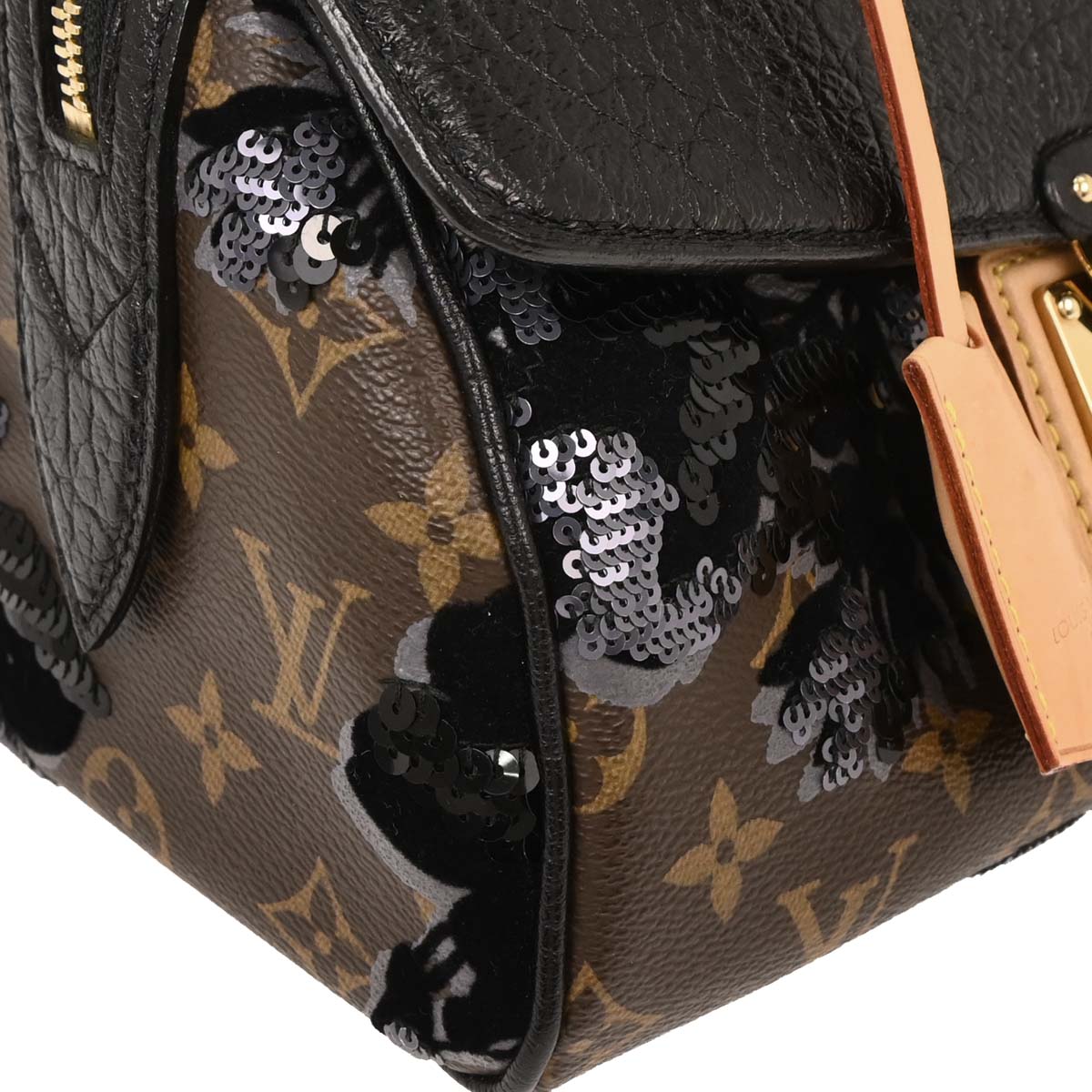 Louis Vuitton Monogram Fleur de Jais Carrousel Handbag M40434