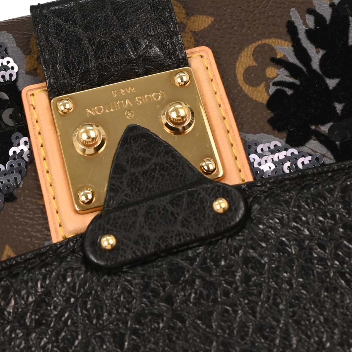 Louis Vuitton Monogram Fleur de Jais Carrousel Handbag M40434