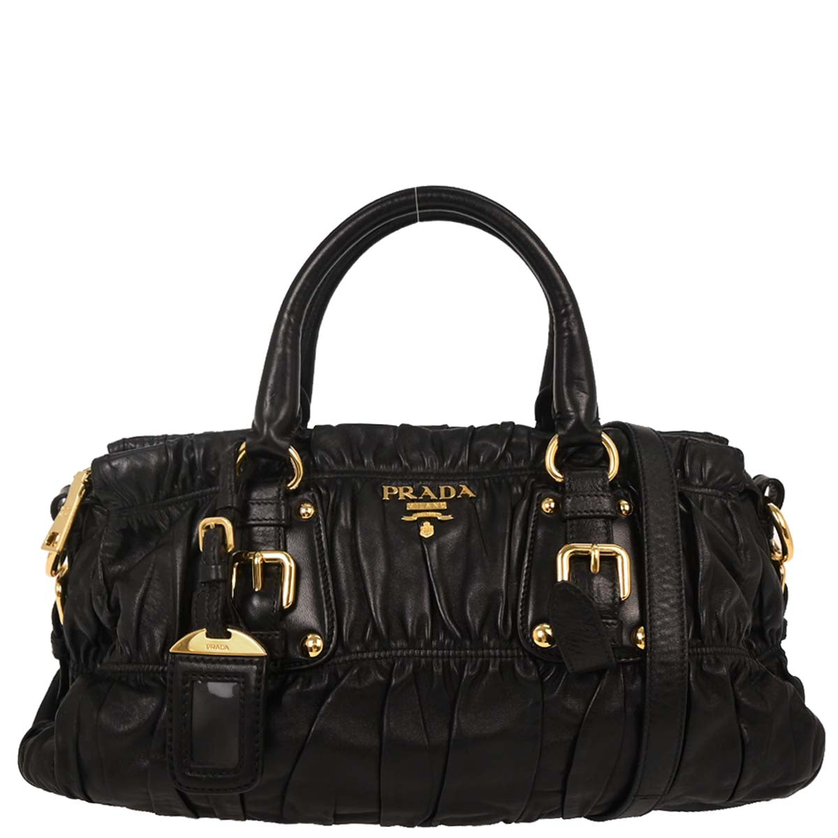 Prada Black Lambskin Handbag