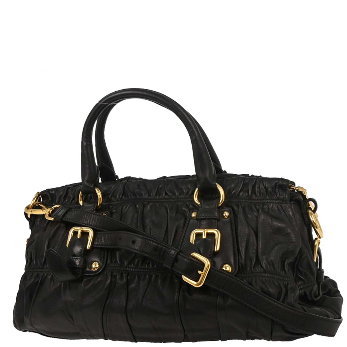 Prada Black Lambskin Handbag