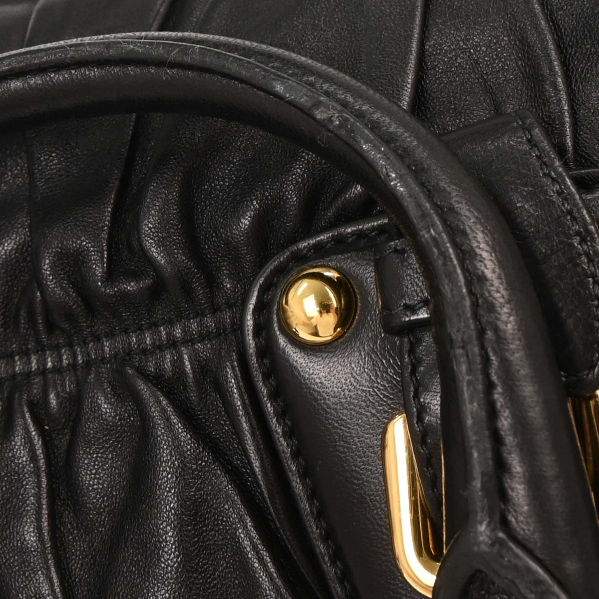 Prada Black Lambskin Handbag
