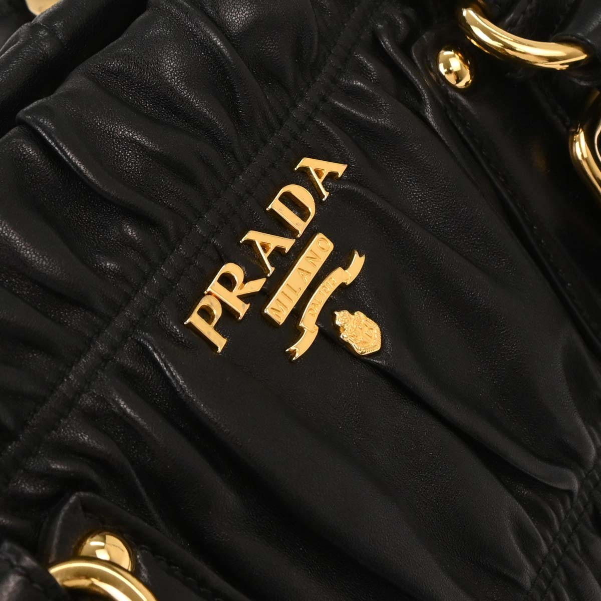 Prada Black Lambskin Handbag