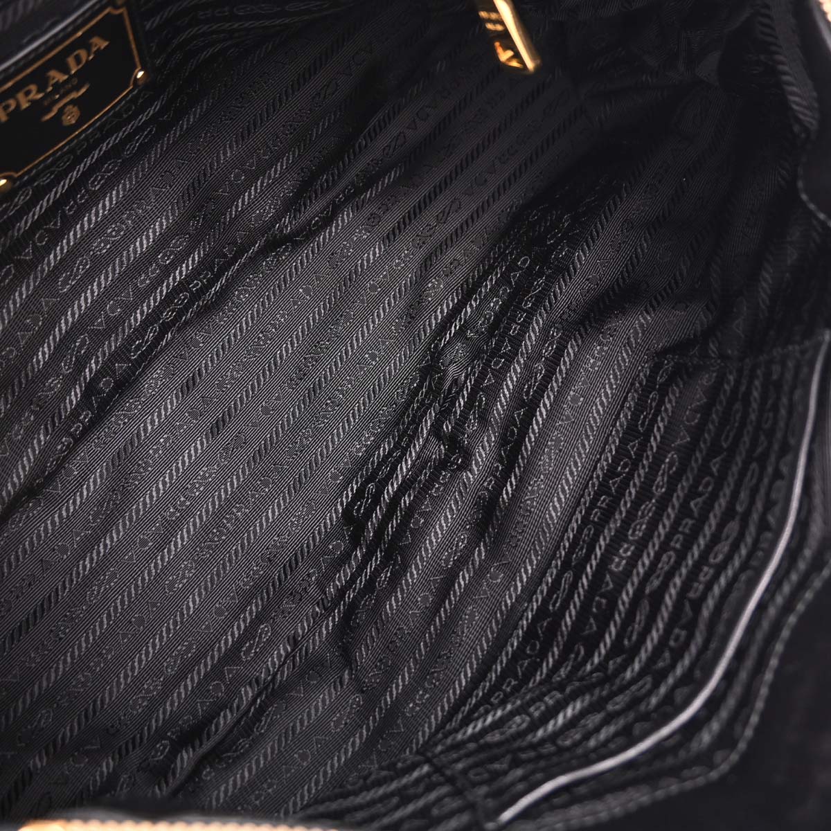 Prada Black Lambskin Handbag