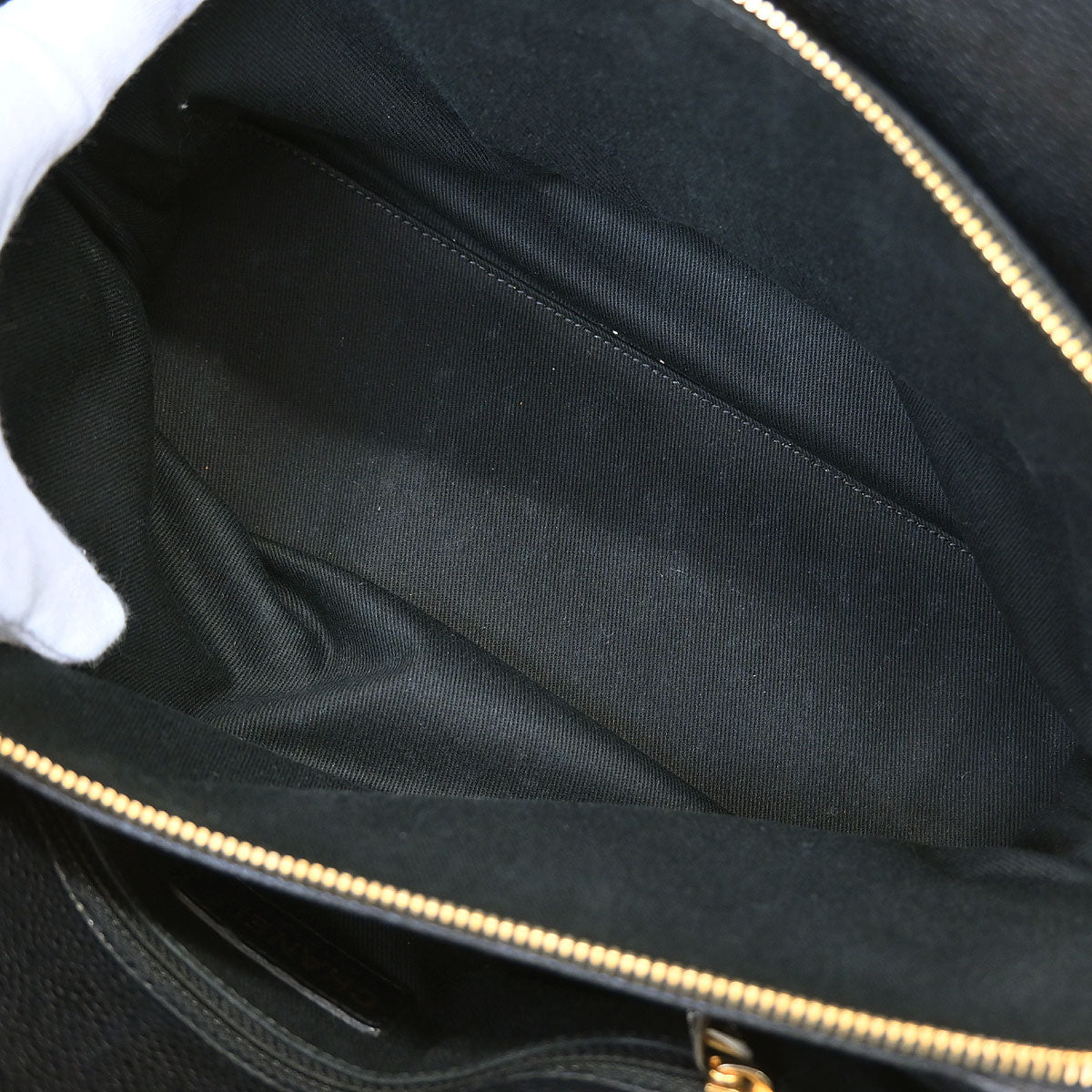 Chanel 2014 Black Caviar Timeless CC Chain Tote Bag