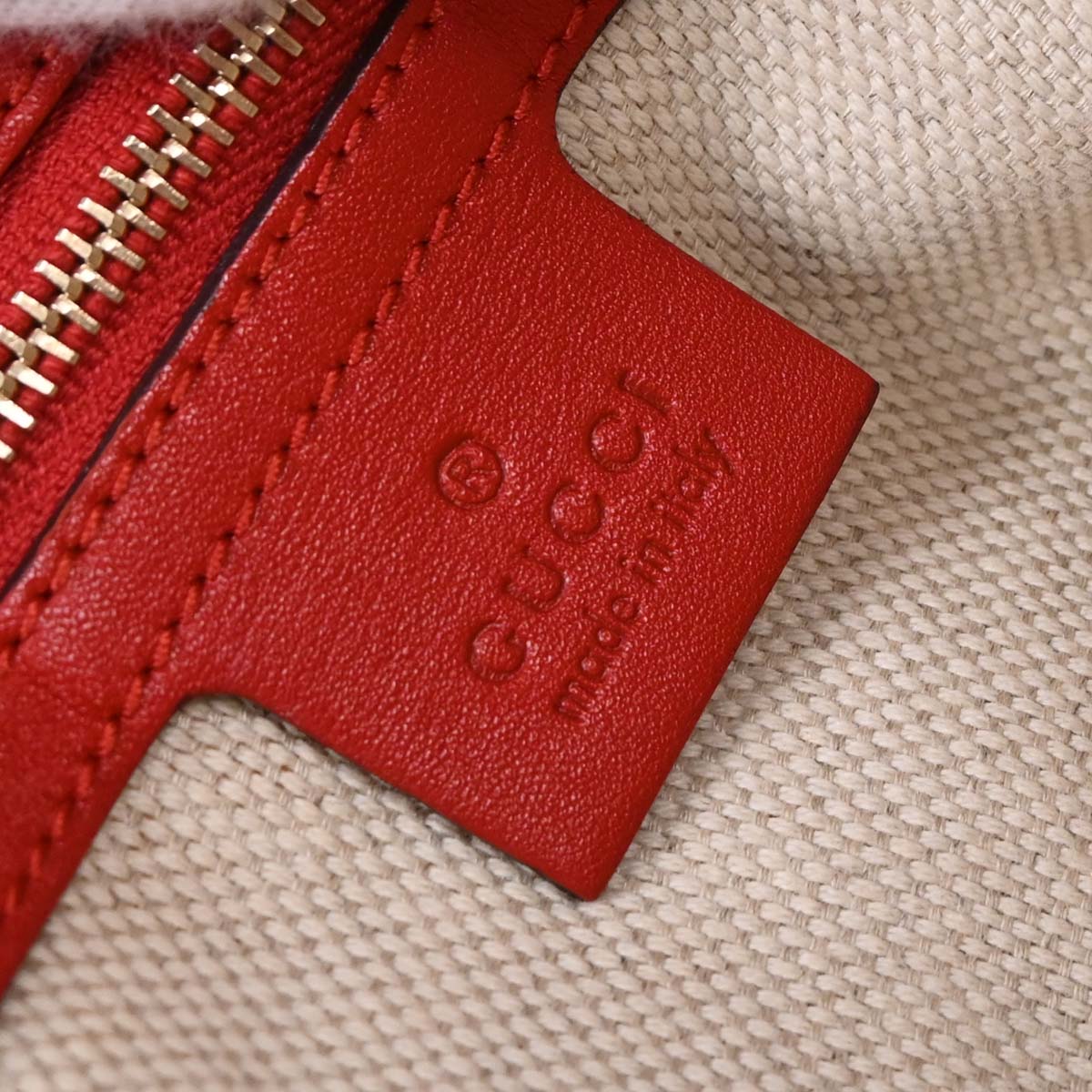 Gucci Beige Canvas GG Valentine Tote Handbag