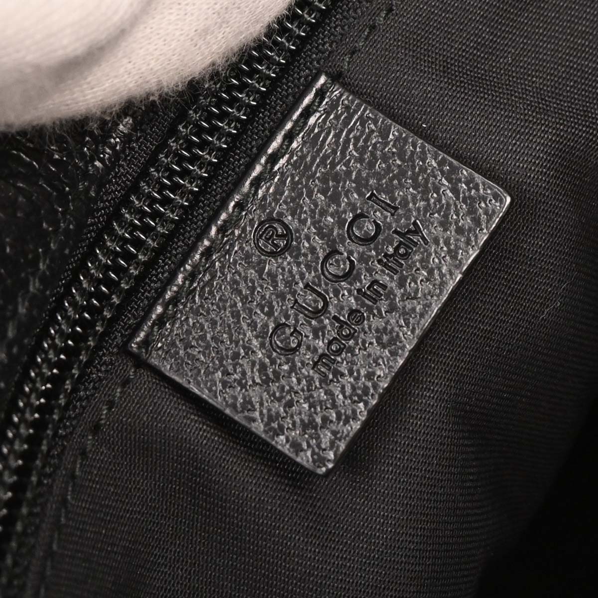 Gucci Black Canvas GG Shoulder Bag