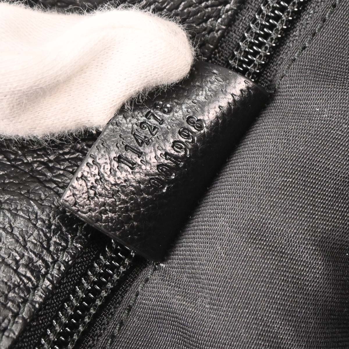 Gucci Black Canvas GG Shoulder Bag