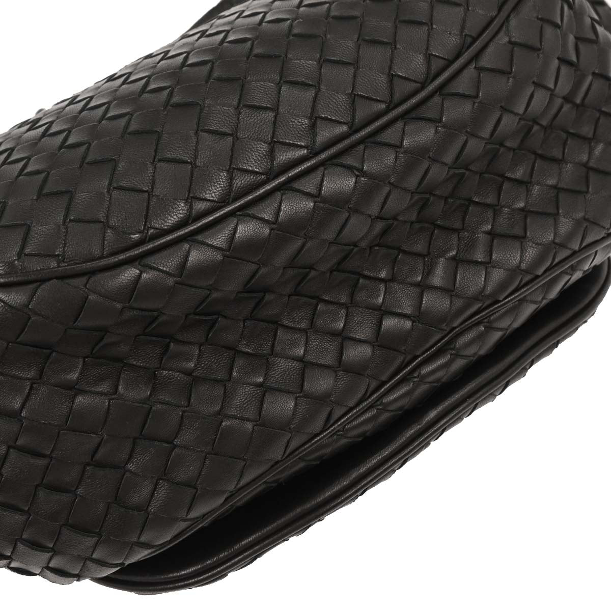 Bottega Veneta Black Intrecciato Shoulder Bag
