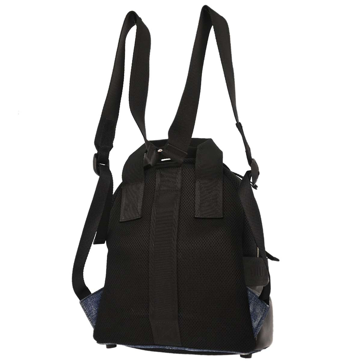 Miu Miu Blue Black Denim Matelasse Backpack