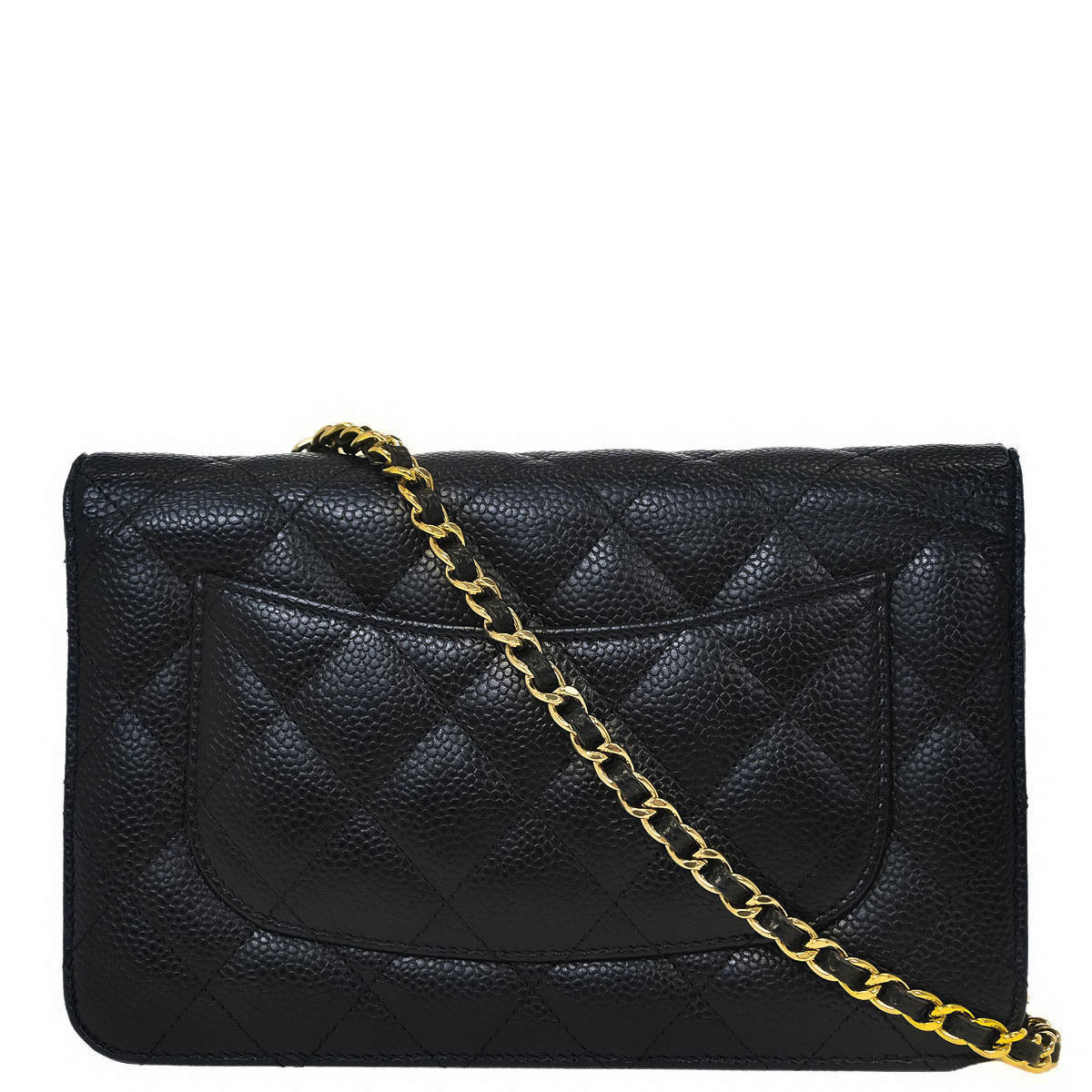 Chanel Black Caviar Classic WOC Wallet On Chain