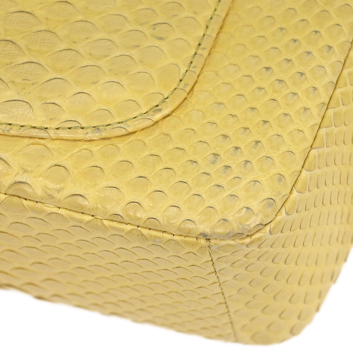 Chanel 2013-2014* Yellow Python Shoulder Bag