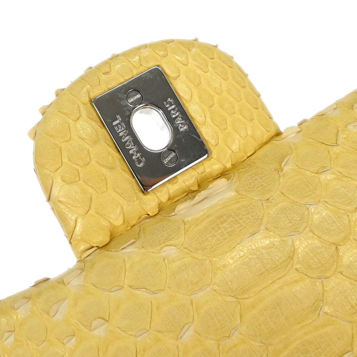 Chanel 2013-2014* Yellow Python Shoulder Bag