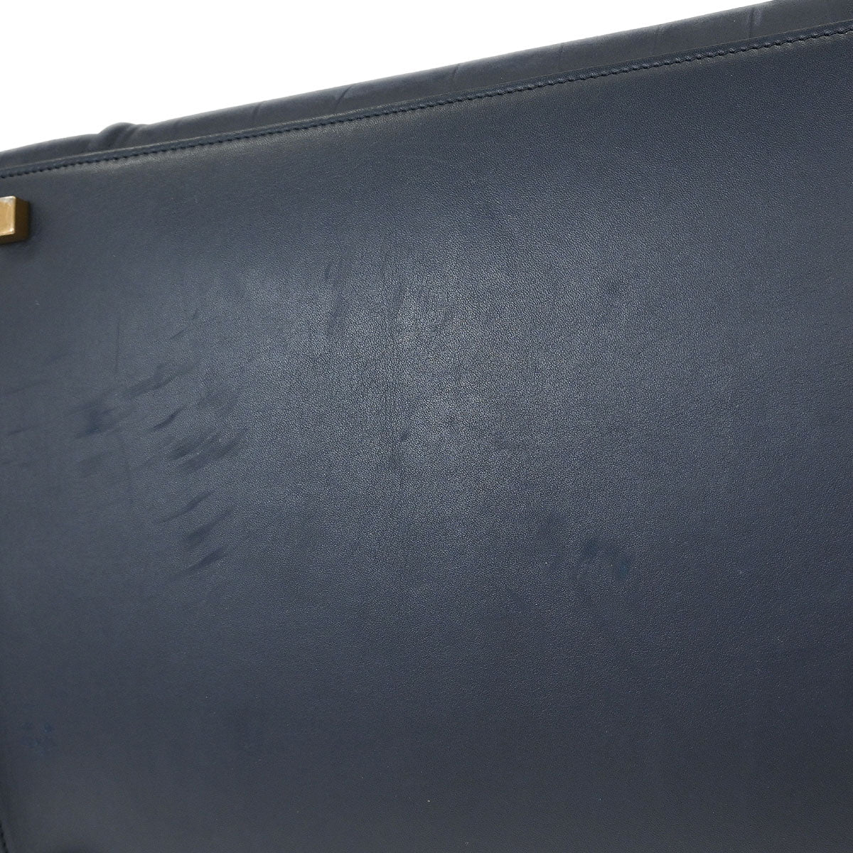 Celine * Navy Leather Mini Luggage Tote Bag