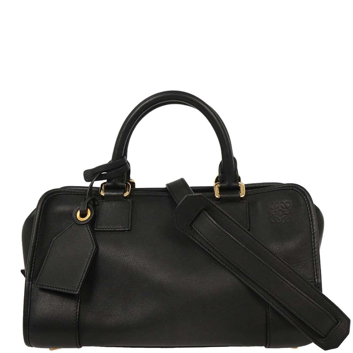 Loewe Black Leather Amazona 28 Handbag