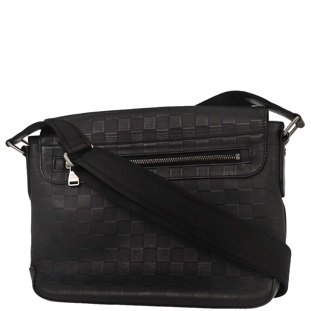 Louis Vuitton Black Damier Infini District MM Shoulder Bag N41284