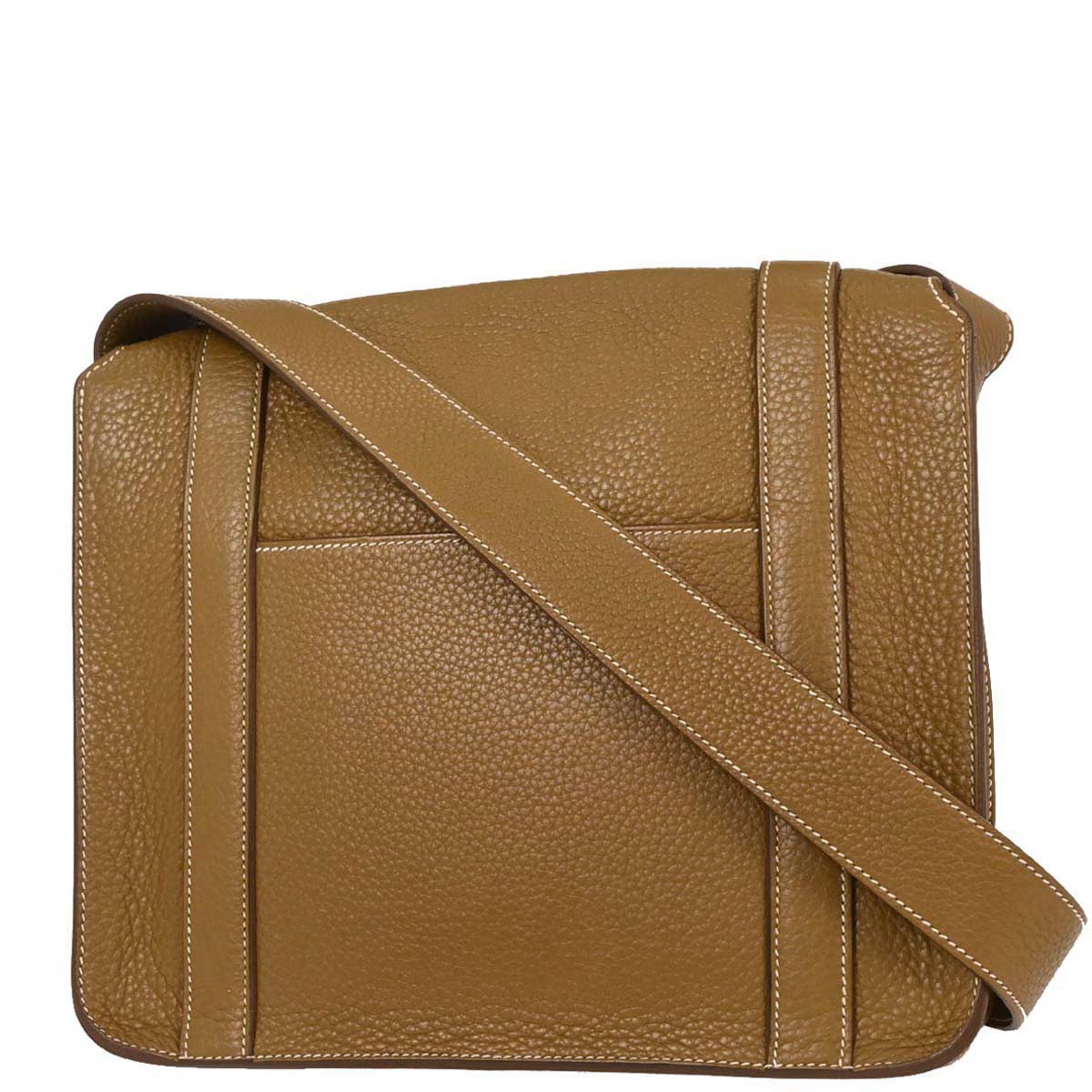 Hermes Kraft Taurillon Clemence Steve Caporal 27 Shoulder Bag