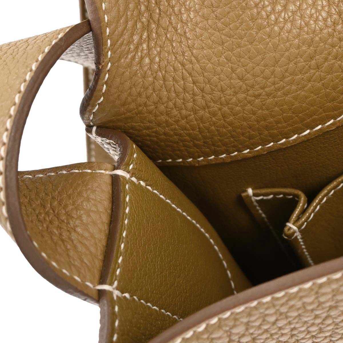 Hermes Kraft Taurillon Clemence Steve Caporal 27 Shoulder Bag