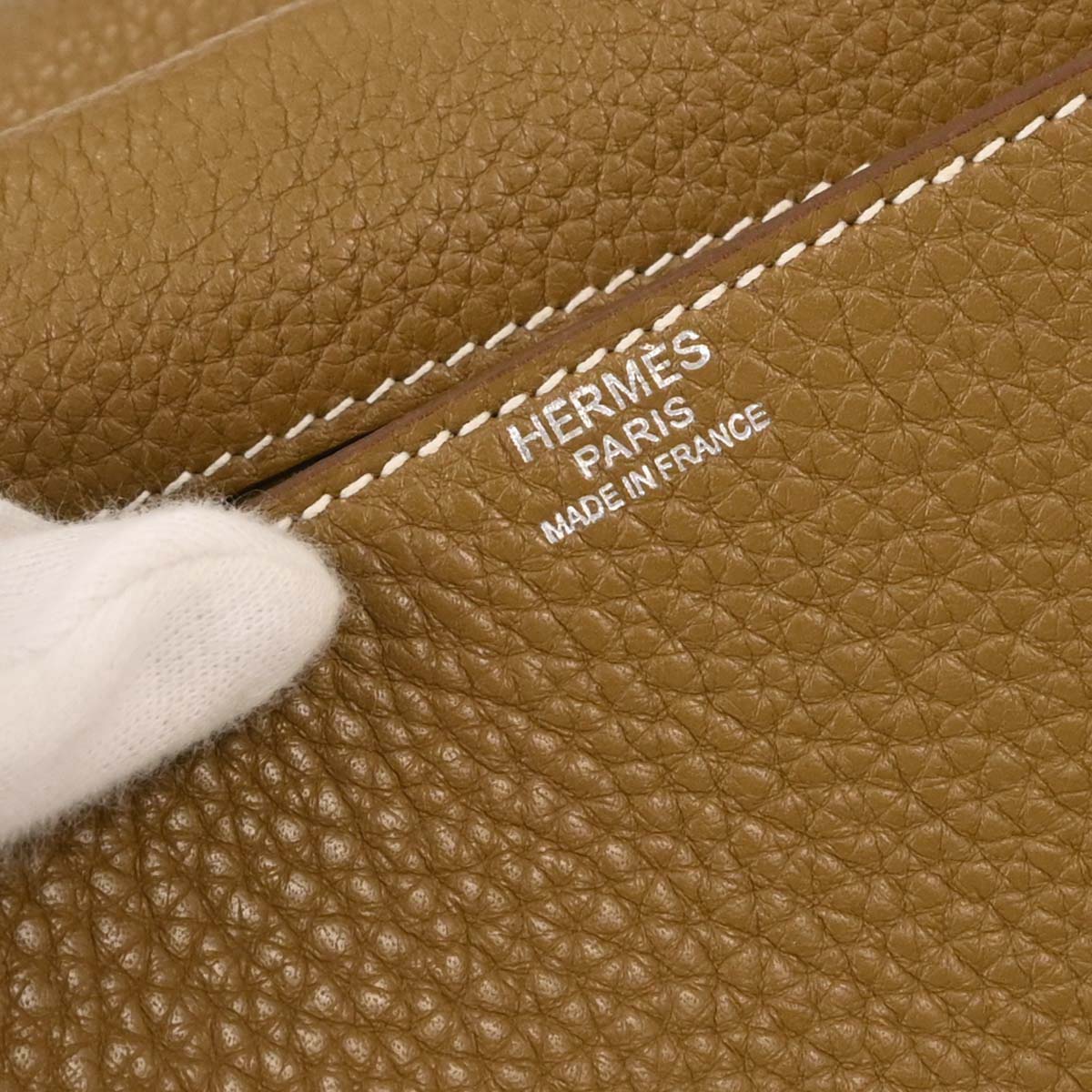 Hermes Kraft Taurillon Clemence Steve Caporal 27 Shoulder Bag