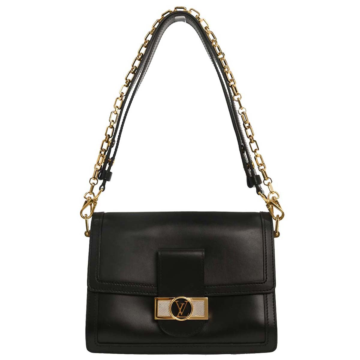 Louis Vuitton Black Leather Dauphine Shoulder Bag M55821
