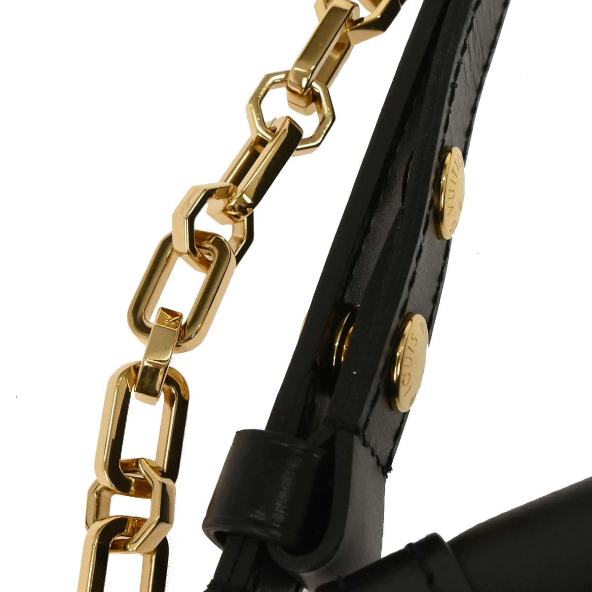 Louis Vuitton Black Leather Dauphine Shoulder Bag M55821