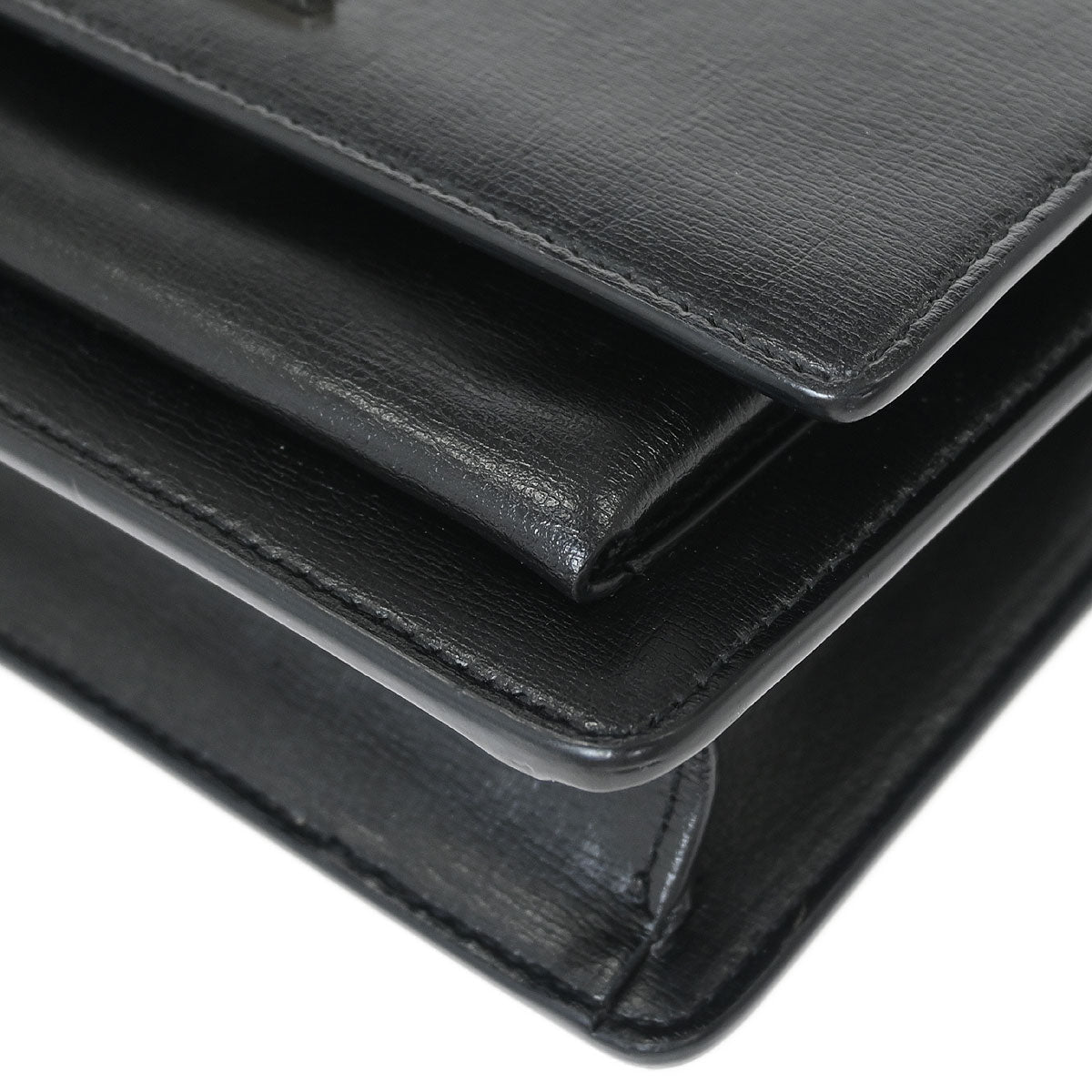 Saint Laurent Black Sunset WOC Shoulder Bag