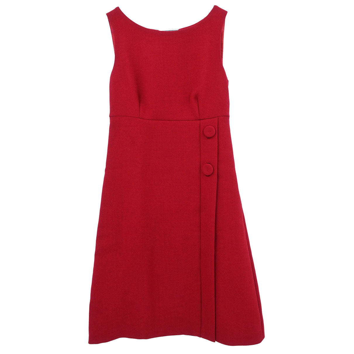 Prada 2012 Sleeveless Dress Red #38