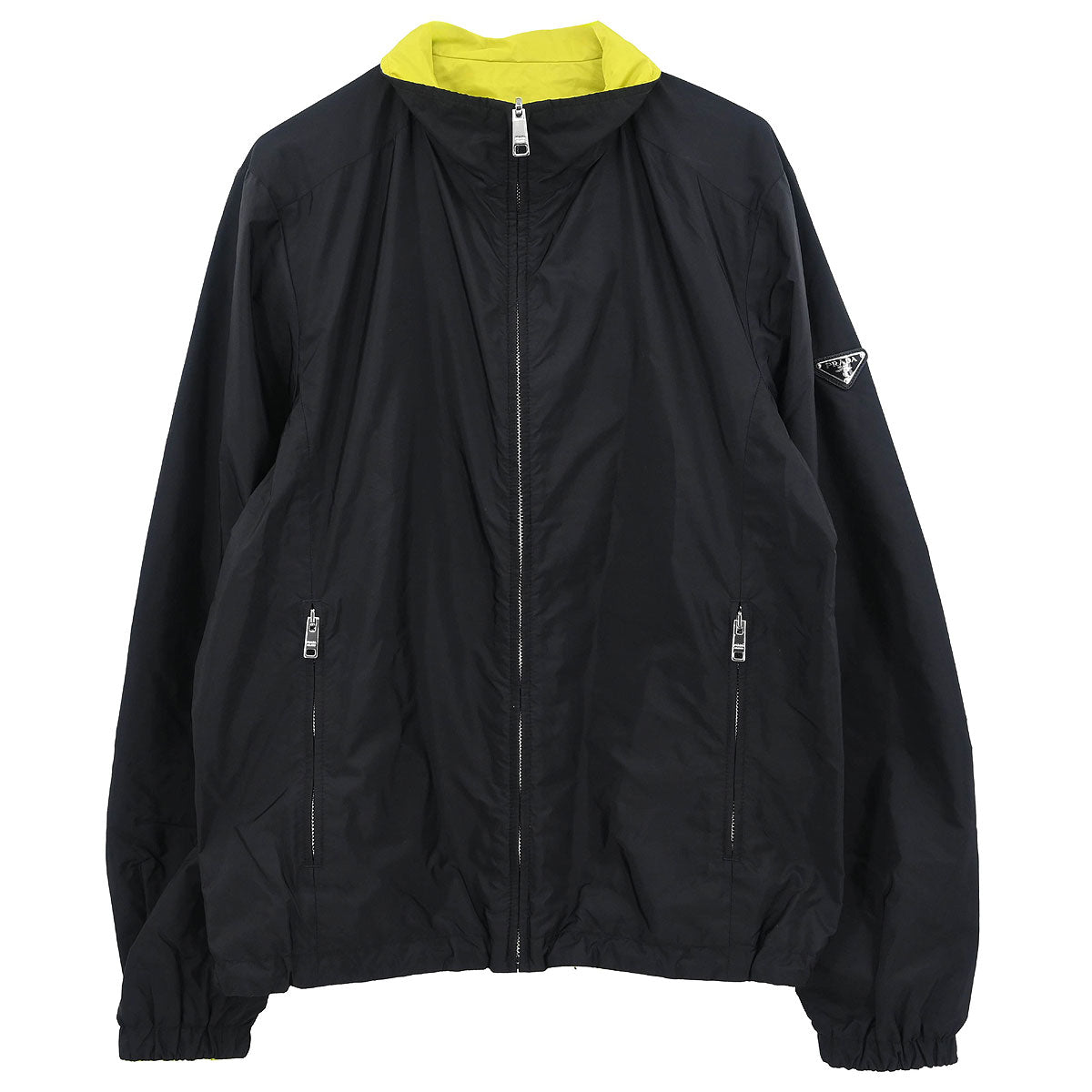 Prada 2019 Reversible Jacket Black Yellow #48