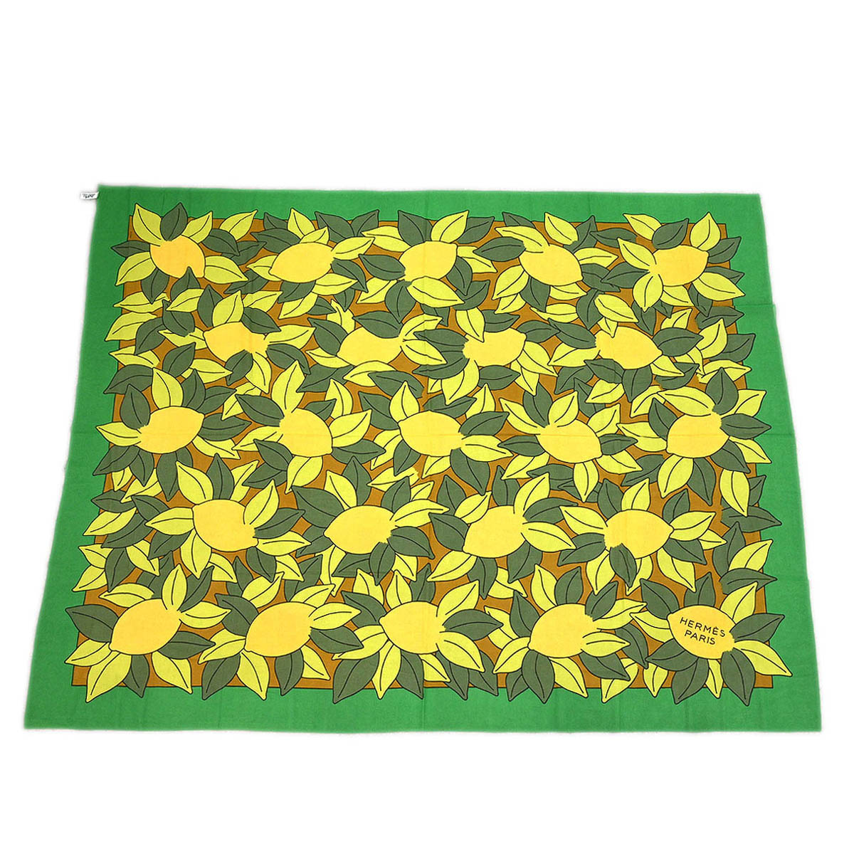 Hermes Pareo Stole Lemon Green Small Good