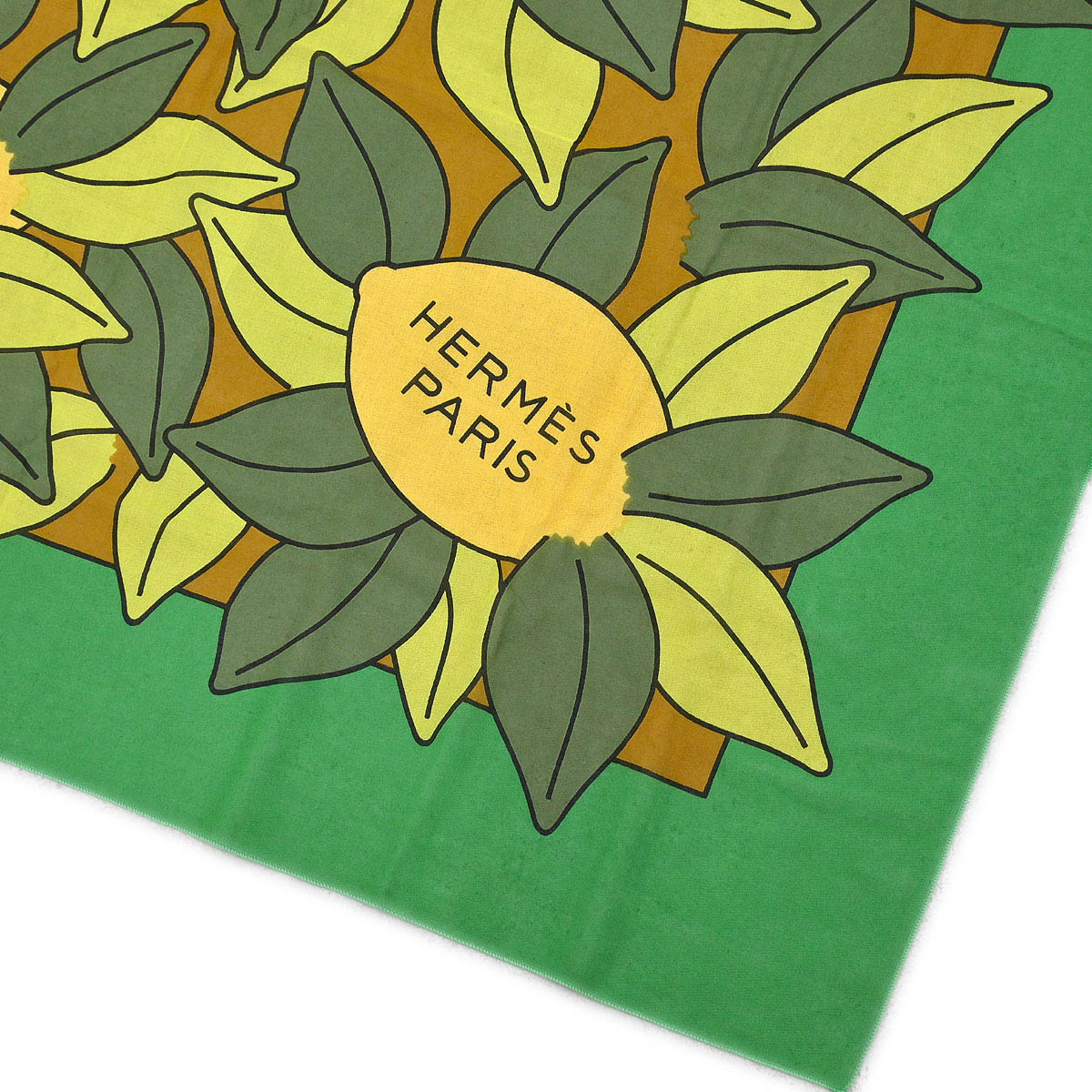 Hermes Pareo Stole Lemon Green Small Good