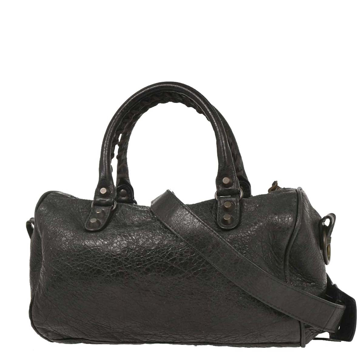 Balenciaga Black Leather Twiggy 2way Shoulder Handbag