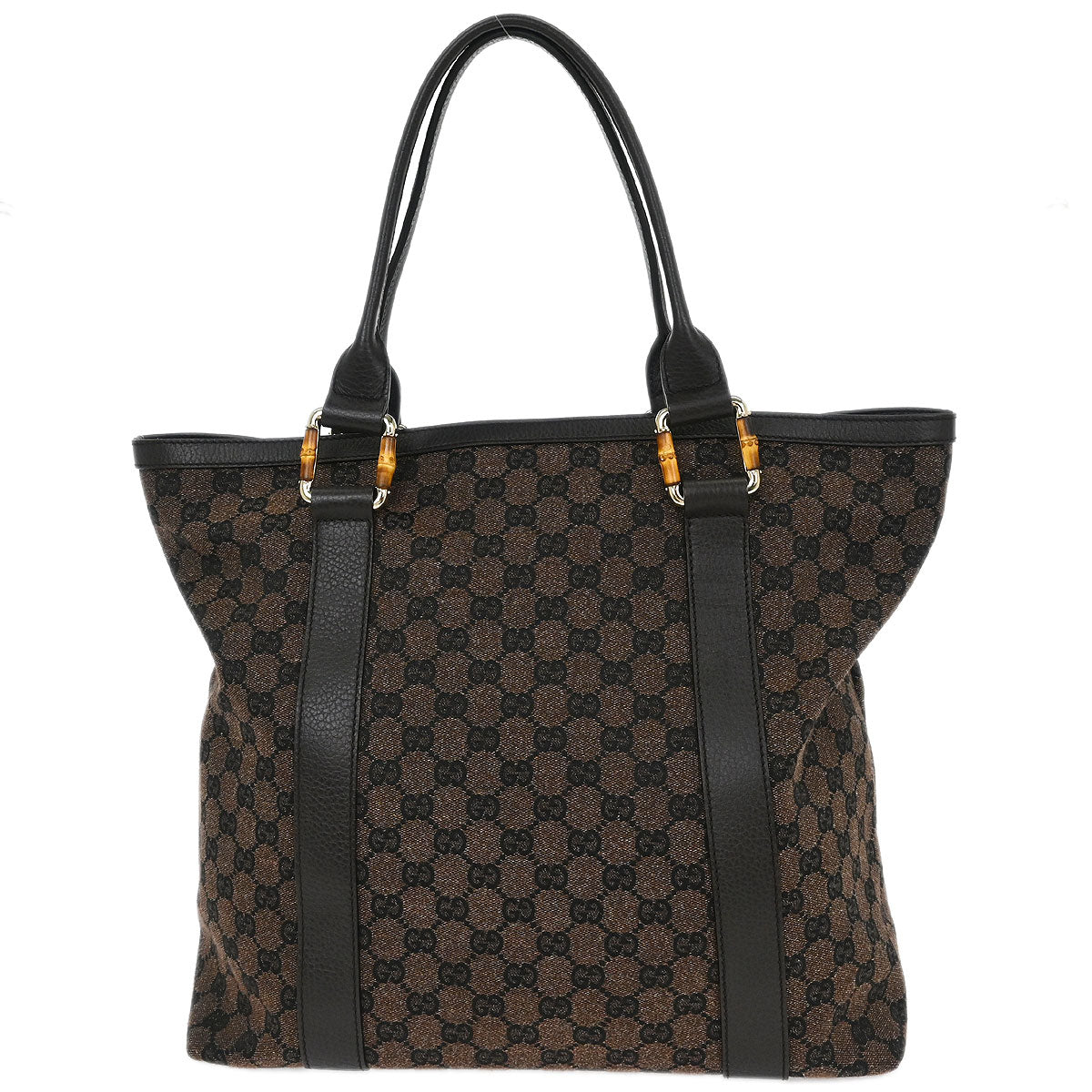 Gucci Brown Bamboo GG Handbag