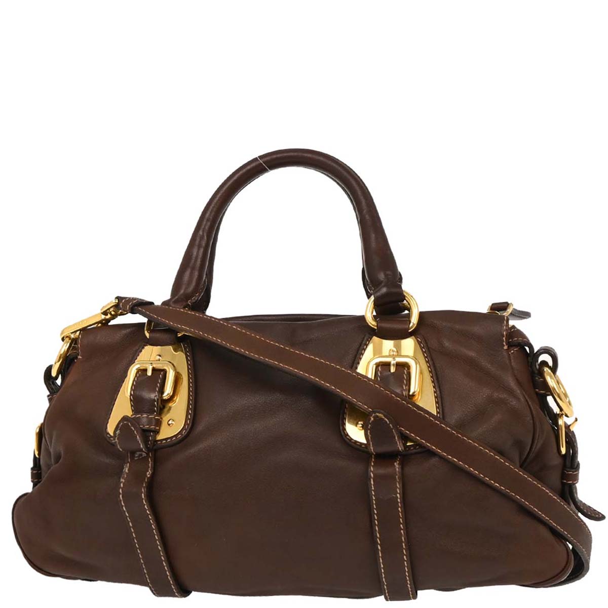 Prada Brown Leather Handbag