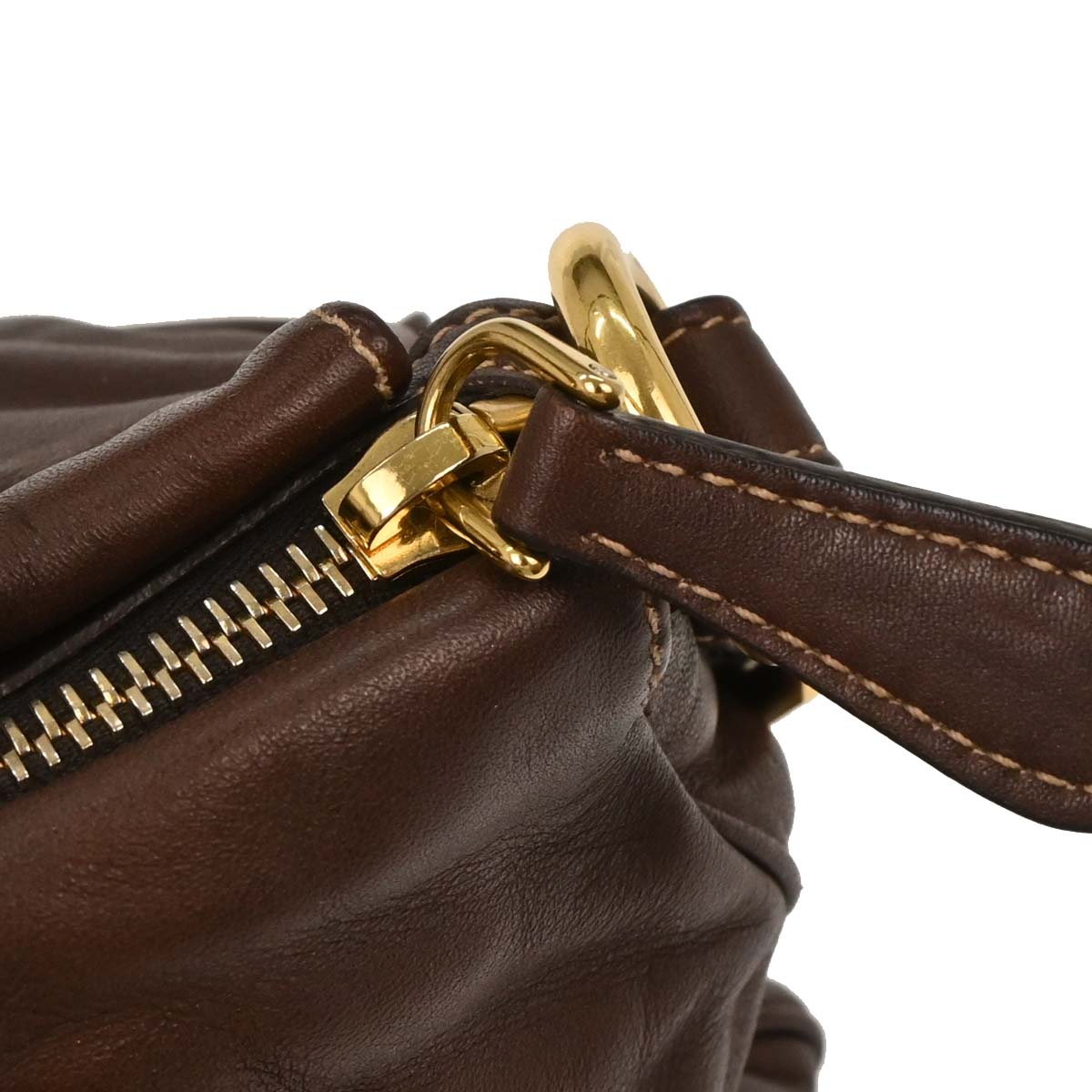 Prada Brown Leather Handbag