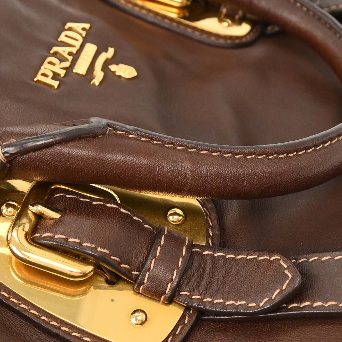 Prada Brown Leather Handbag