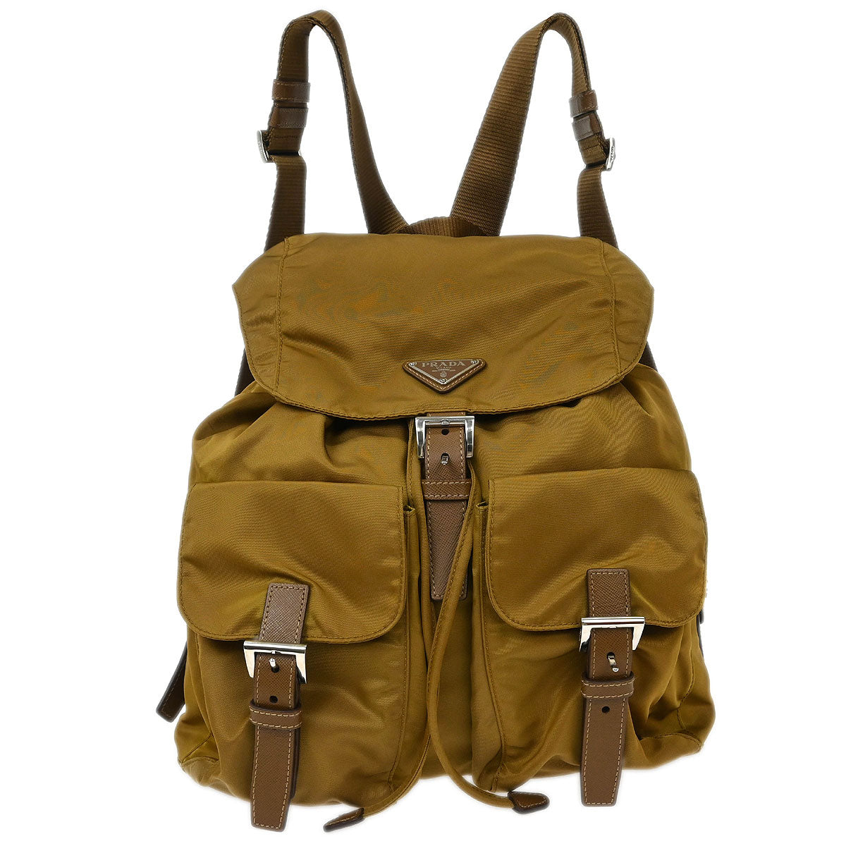Prada Brown Nylon Backpack