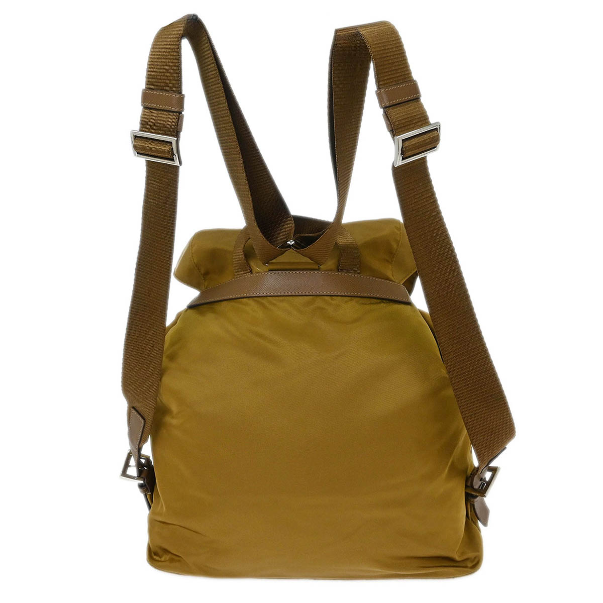Prada Brown Nylon Backpack