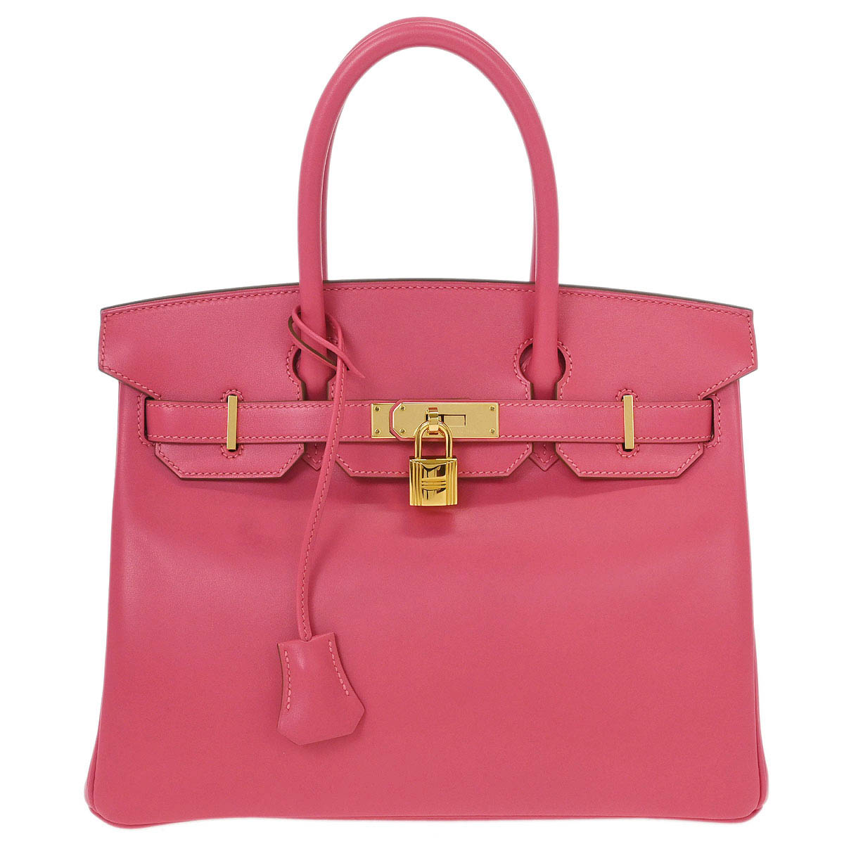 Hermes Rose Lipstick Tadelakt Birkin 30 Handbag