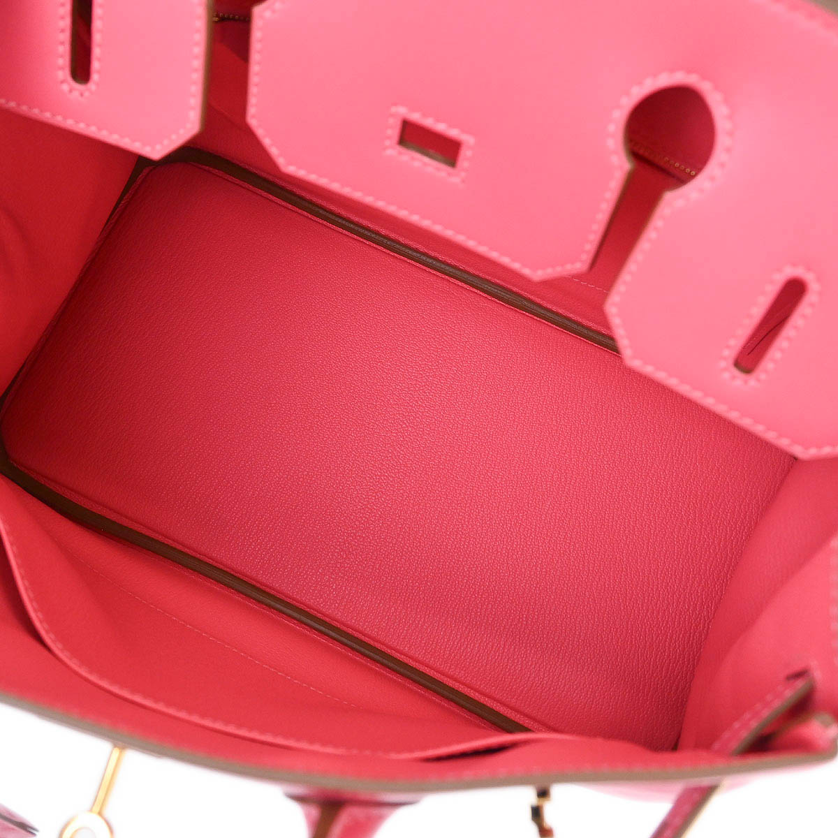 Hermes Rose Lipstick Tadelakt Birkin 30 Handbag