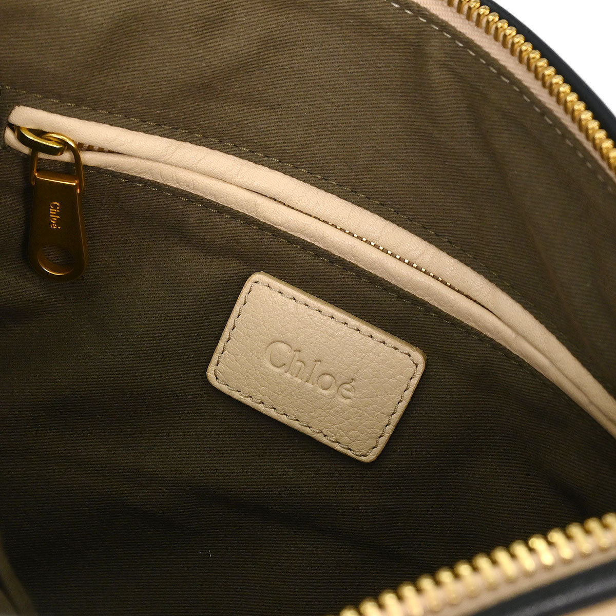 Chloe Beige Leather Marcie 2way Shoulder Handbag